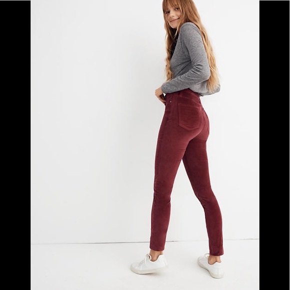 Madewell 10" High-Rise Skinny Jeans Velvet Edition - Picture 3 of 7